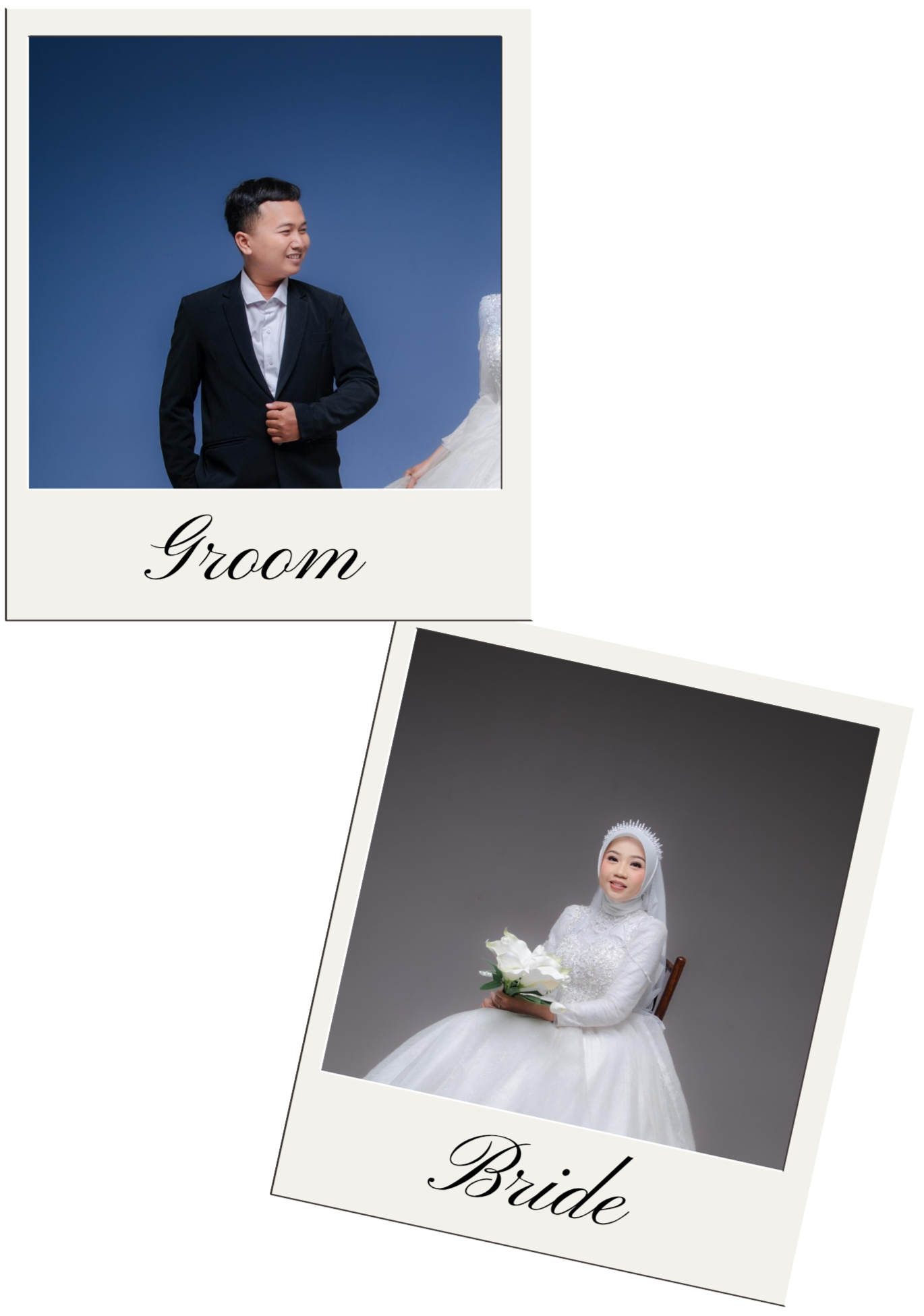 Polaroid Bride dan Groom